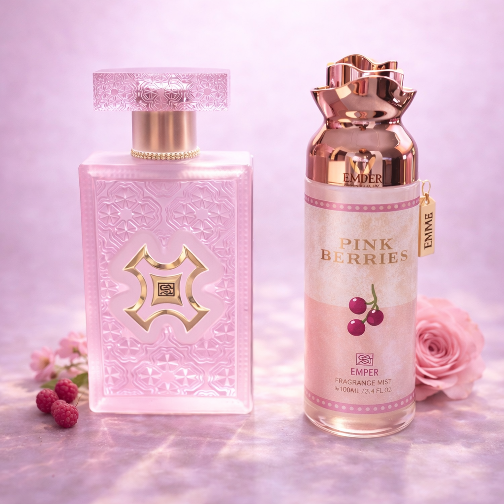 🍒 Pink Berries by Emper – Perfume & Body Mist Set 🍒