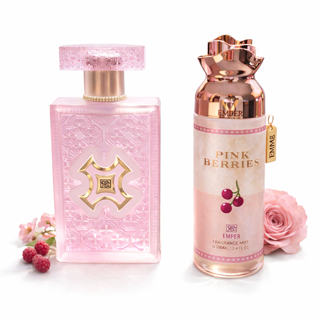 🍒 Pink Berries by Emper – Perfume & Body Mist Set 🍒
