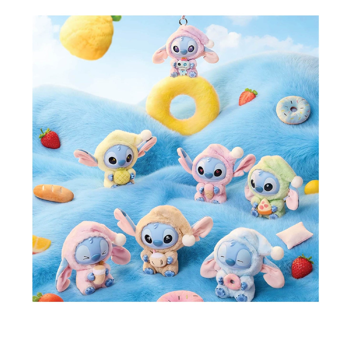 🌟 Miniso - Stitch Eat Some Thing Before Sleep Series Plush Blind Box 🌟