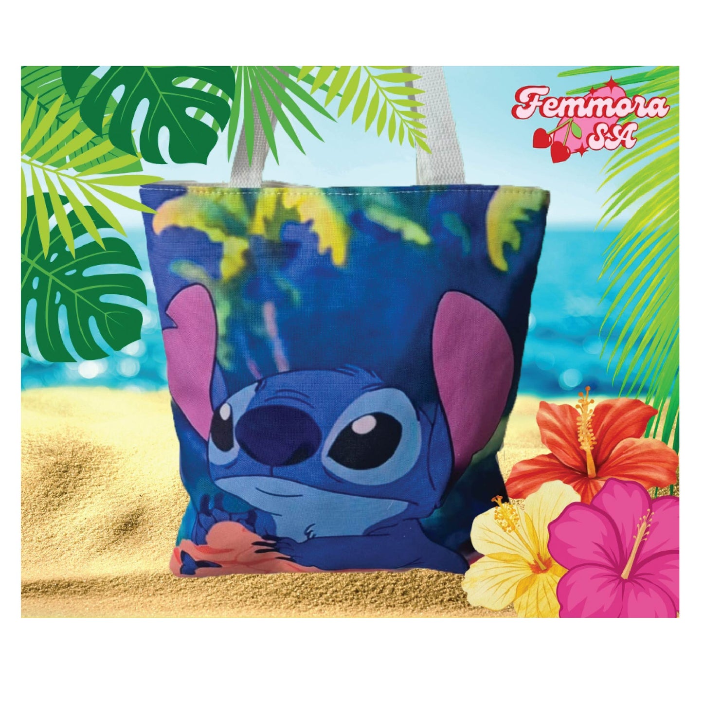 Random Stitch Tote Bag 💕🌺