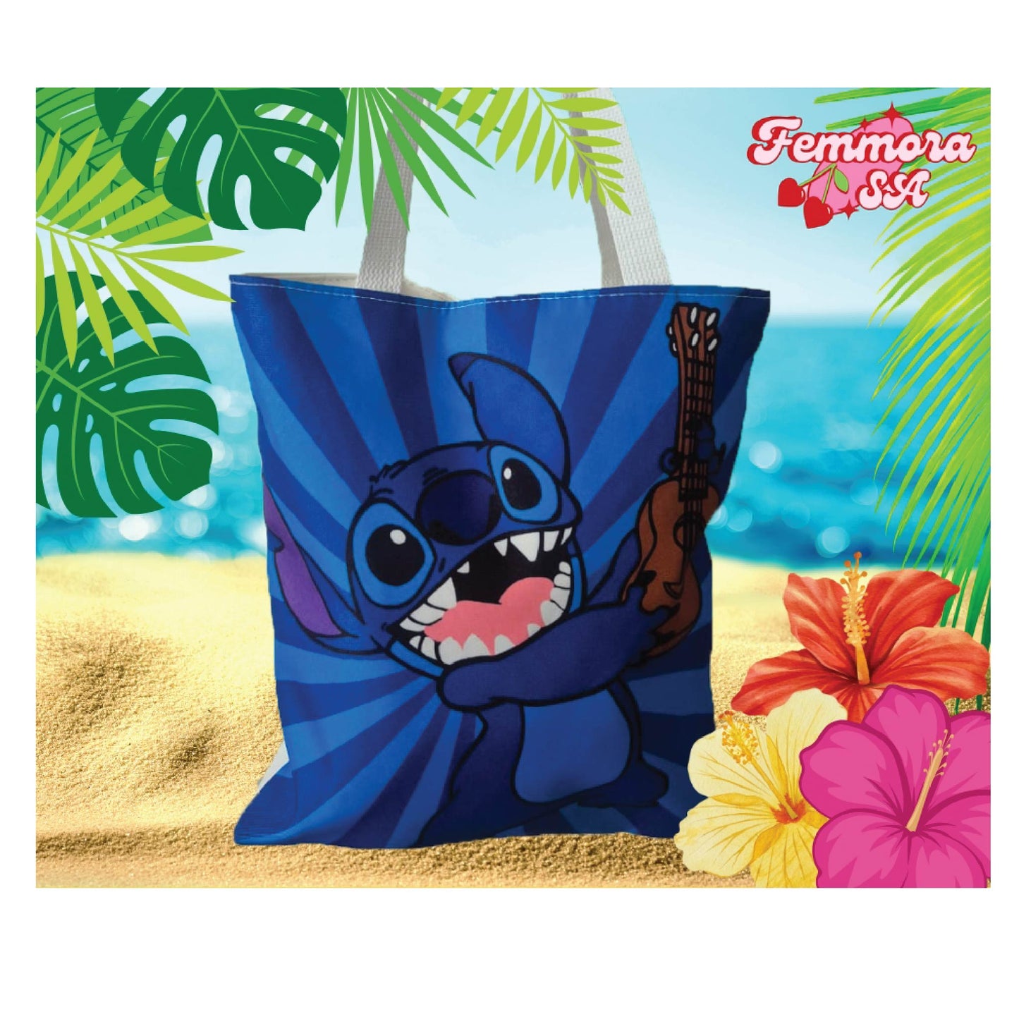 Random Stitch Tote Bag 💕🌺