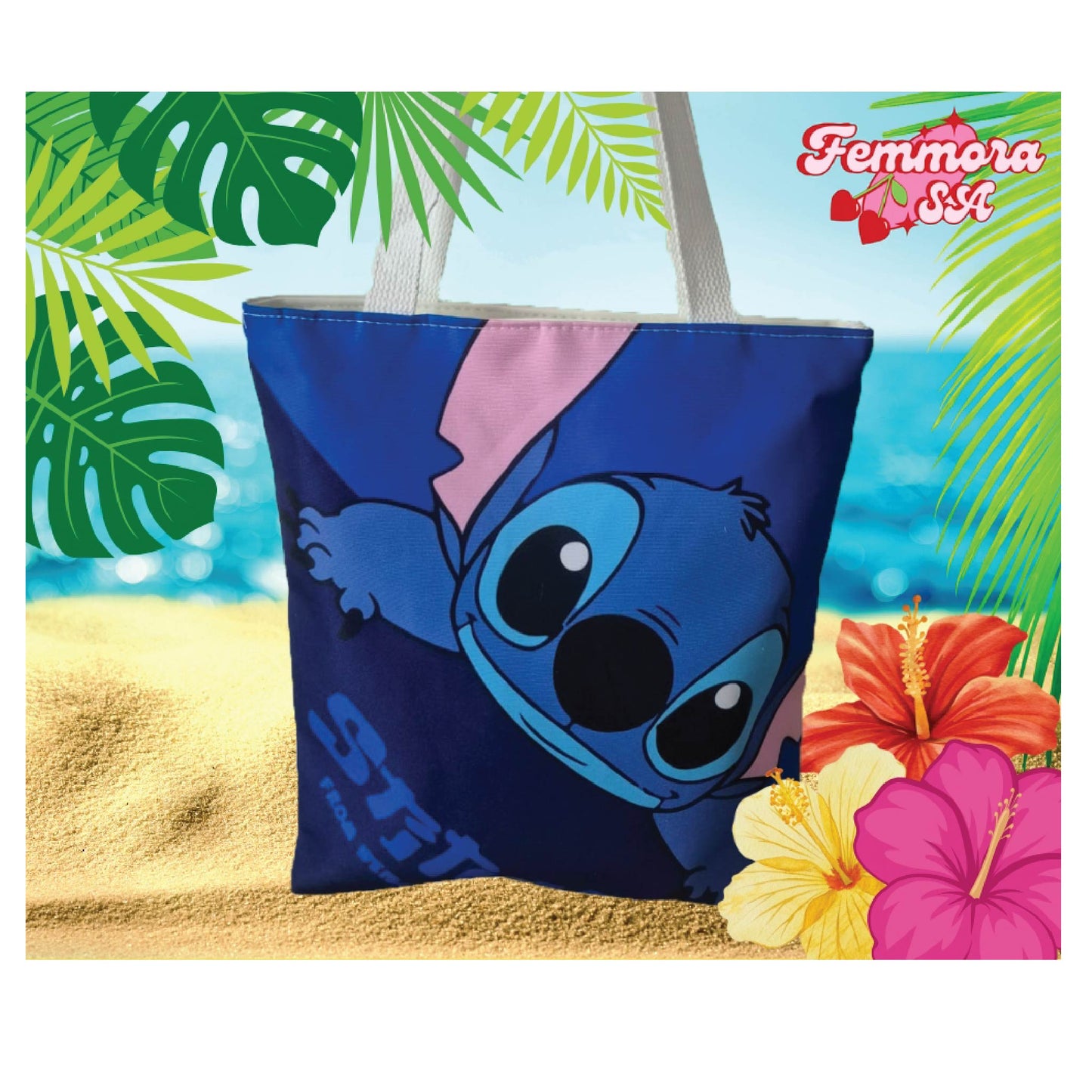 Random Stitch Tote Bag 💕🌺
